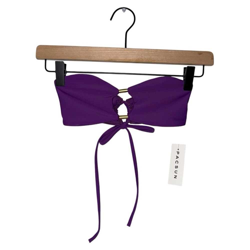 NWT PacSun Purple Bikini Top Strapless